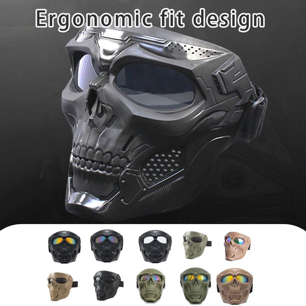 Milanaise Mesh Band - Creatief schedel motorrijmasker Retro Harley-masker Winddicht