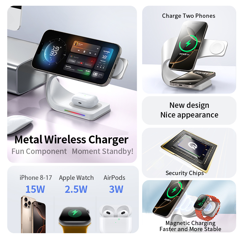 Metal Shell 4-in-1 draadloze o - Wireless Charger Watch recensie en prijs