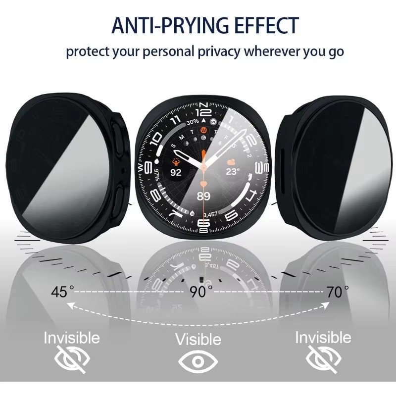 Privacy Glas + Case Voor Samsu - Samsung Smartwatch Ultra Accessories recensie en prijs
