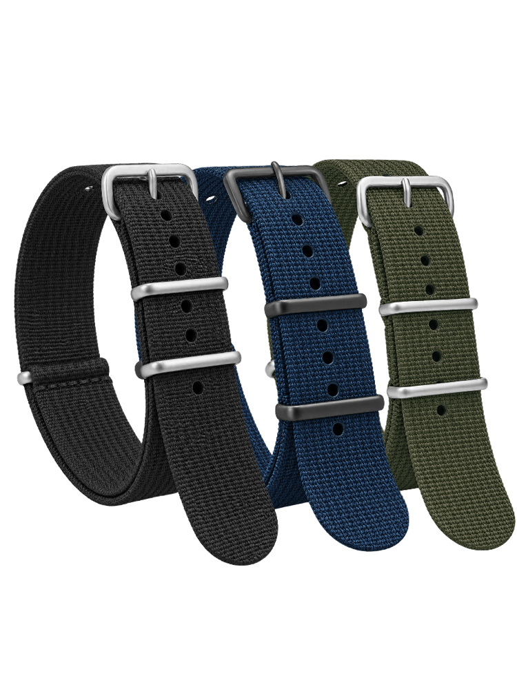 Geribbelde nylon band voor Sei - Nylon Nato Strap recensie en prijs
