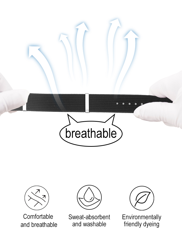 Geribbelde nylon band voor Sei - Nylon Nato Strap recensie en prijs