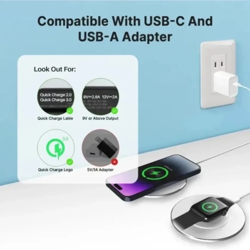 Compacte 15W 3-in-1 draadloze  - Wireless Charger Watch recensie en prijs